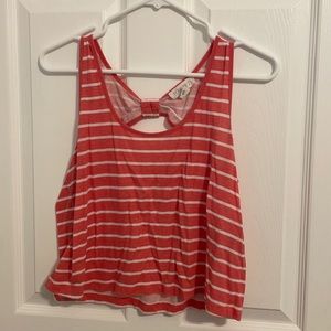 Striped muscle crop top